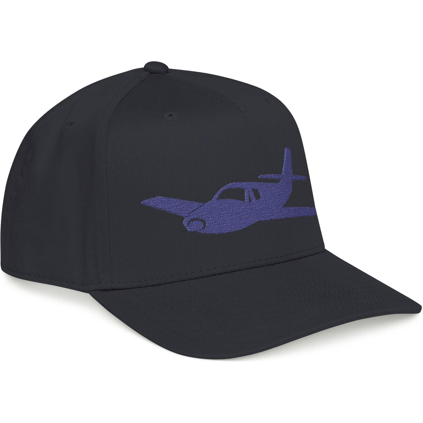 Single-Prop Airplane Silhouette - Embroidered Aviation Cap