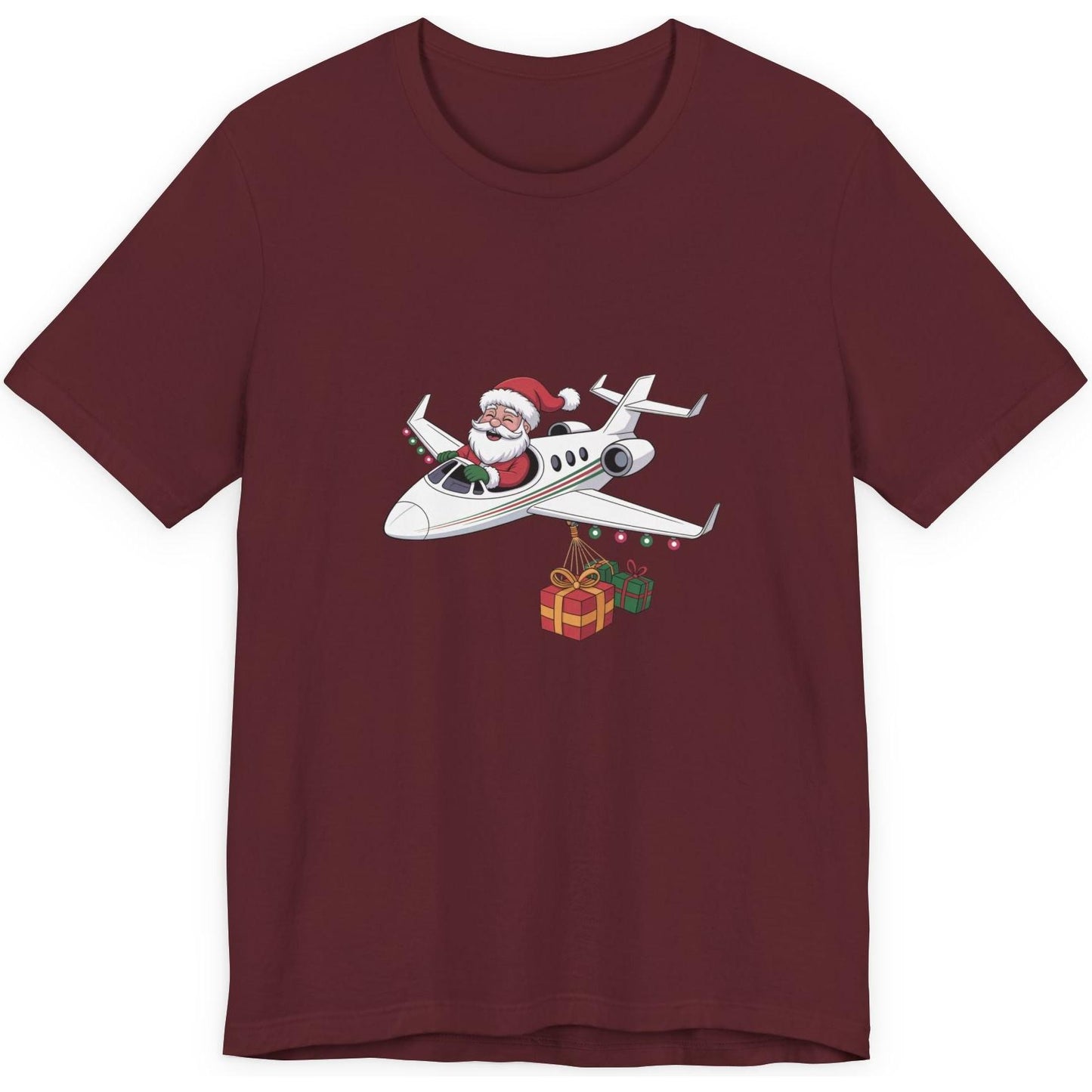 Santa Flying A Jet - aviation T-Shirt