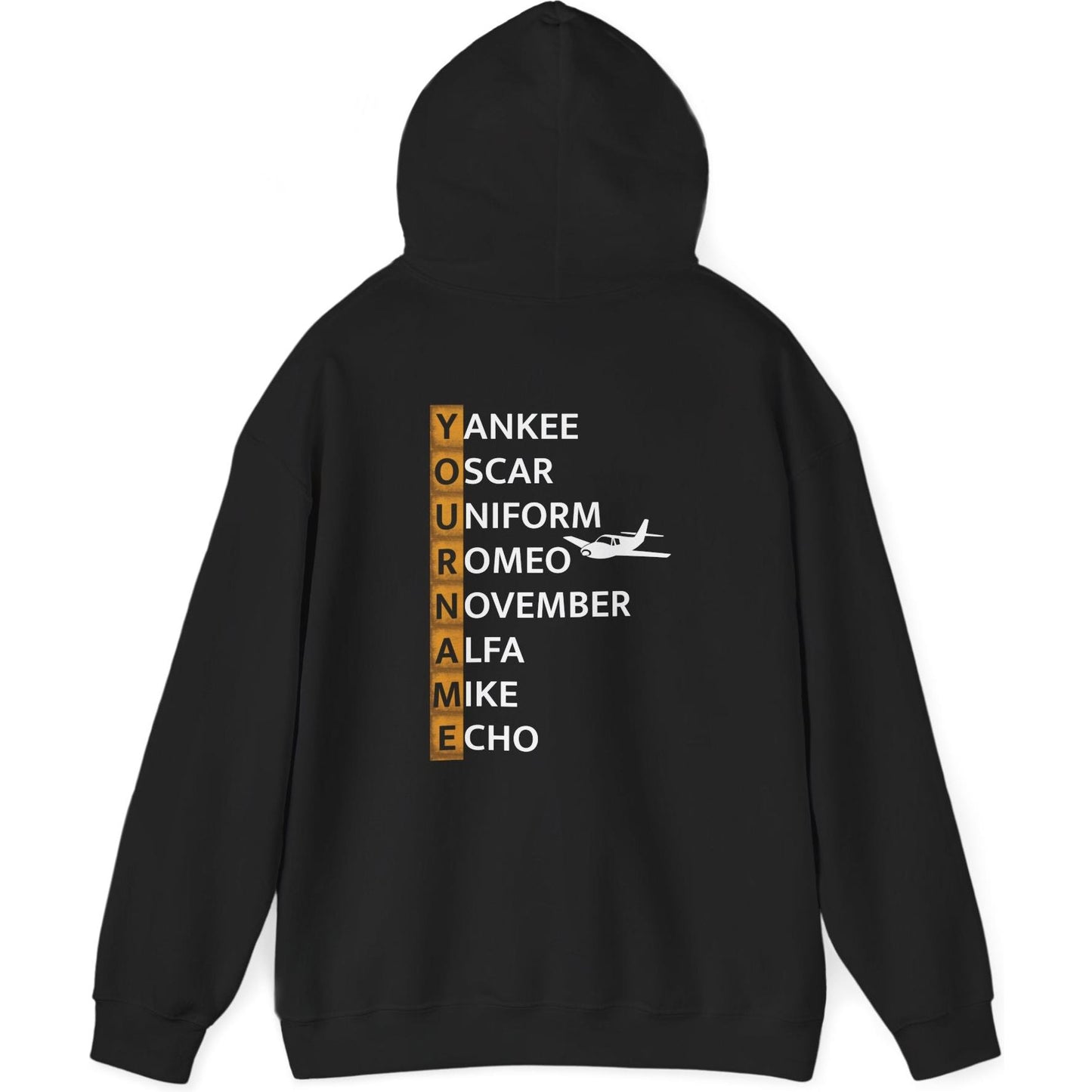 Your Name in NATO Phonetic Alphabet — Personalized Aviation Hoodie