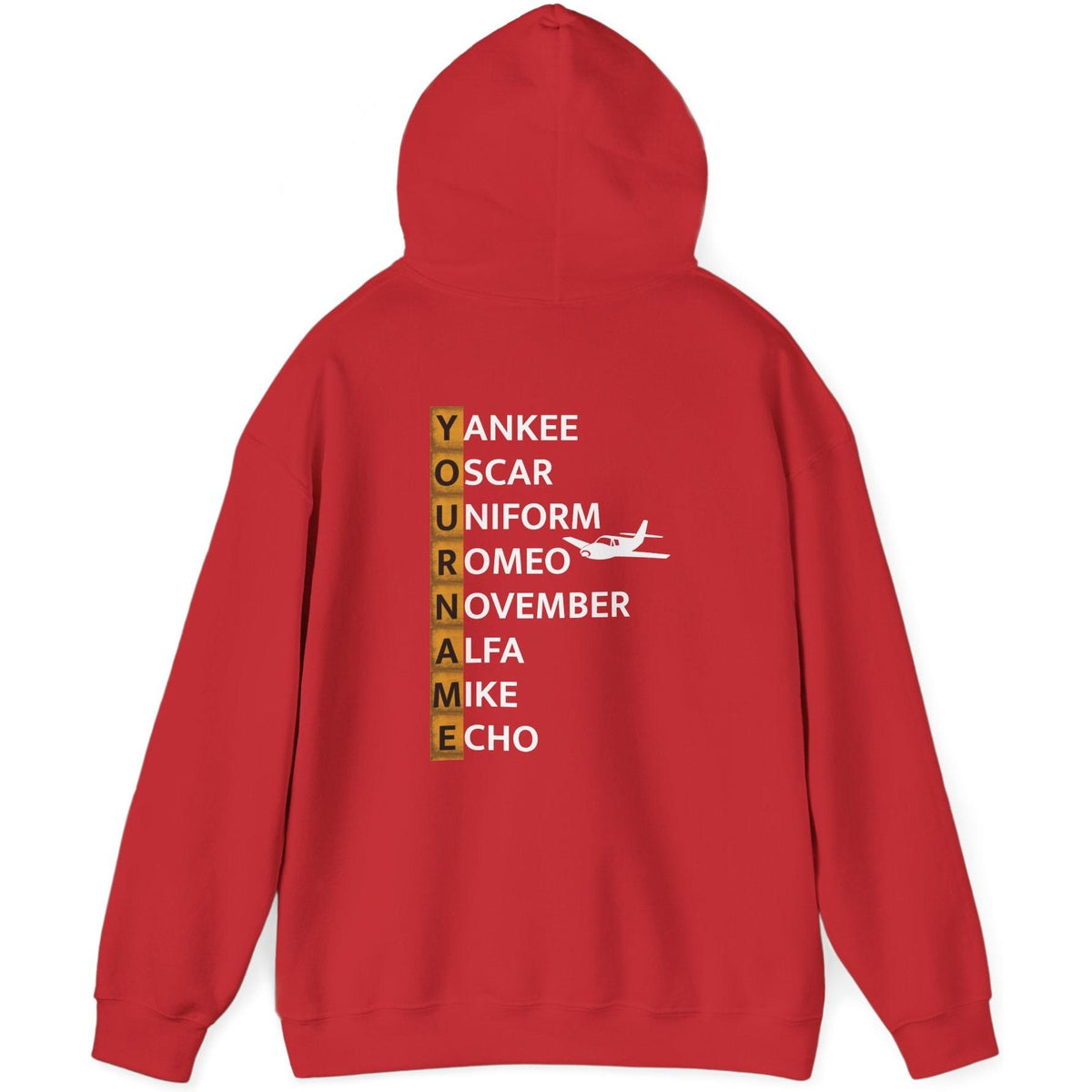 Your Name in NATO Phonetic Alphabet — Personalized Aviation Hoodie