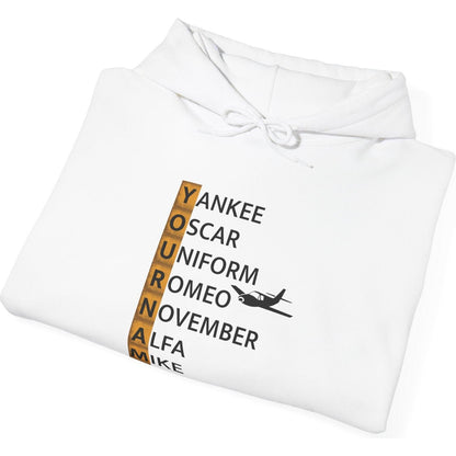 Your Name in NATO Phonetic Alphabet — Personalized Aviation Hoodie