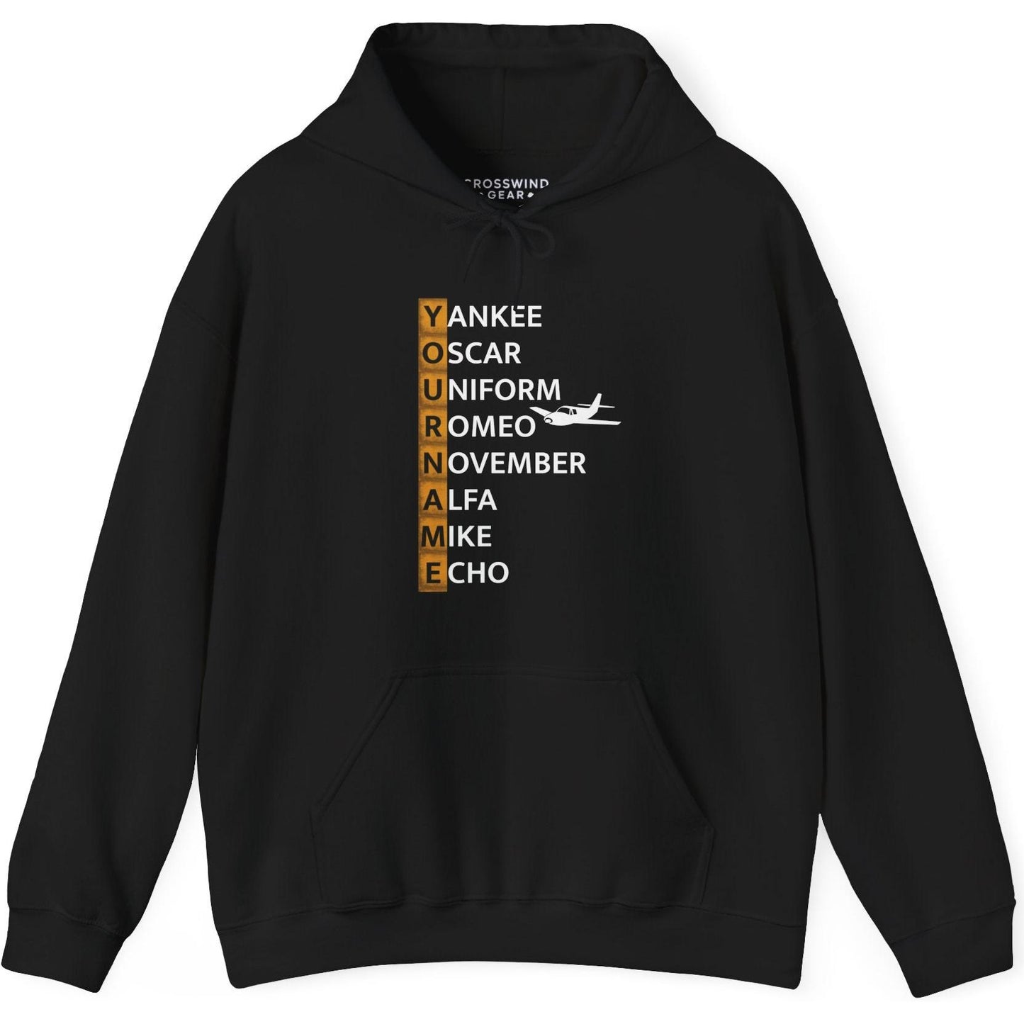 Your Name in NATO Phonetic Alphabet — Personalized Aviation Hoodie