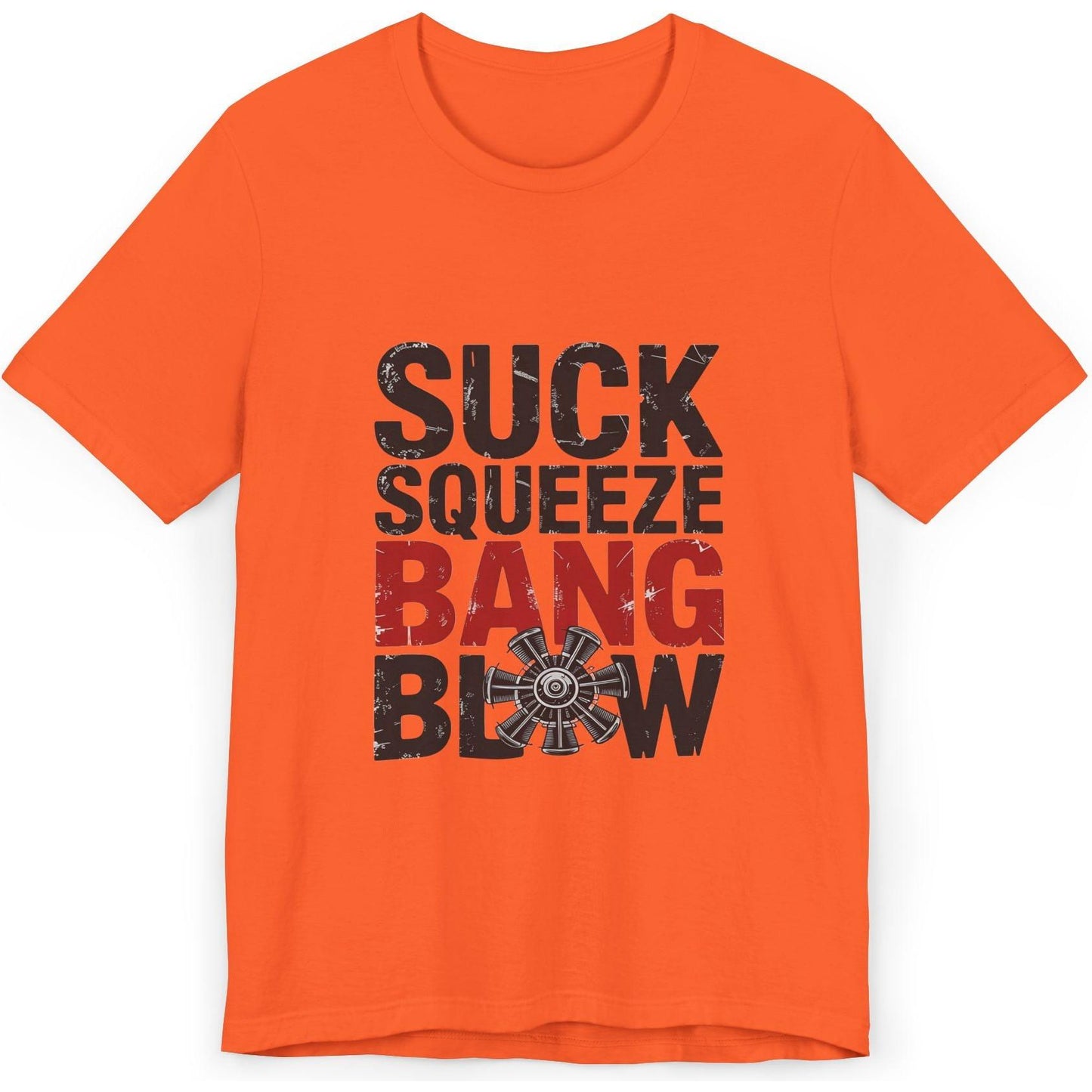 Suck Squeeze Bang Blow radial engine - aviation T-Shirt