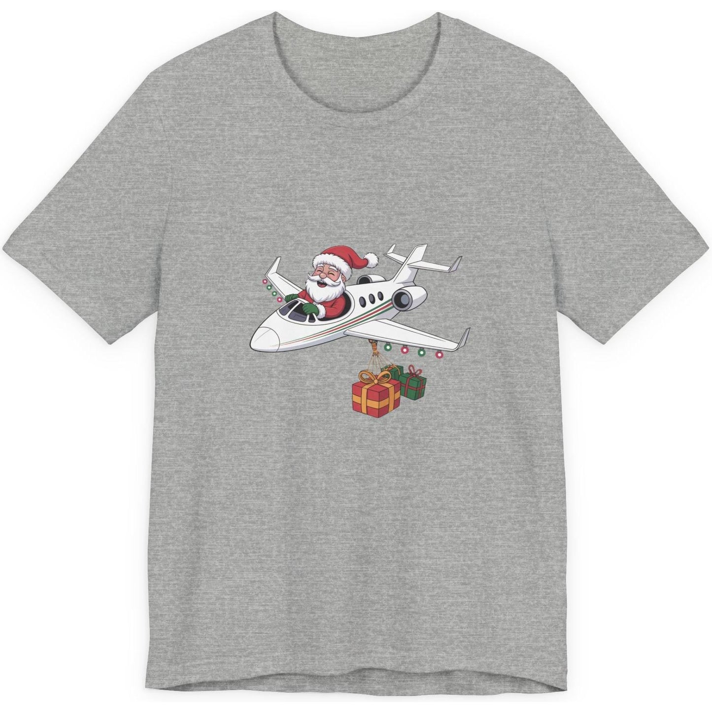 Santa Flying A Jet - aviation T-Shirt