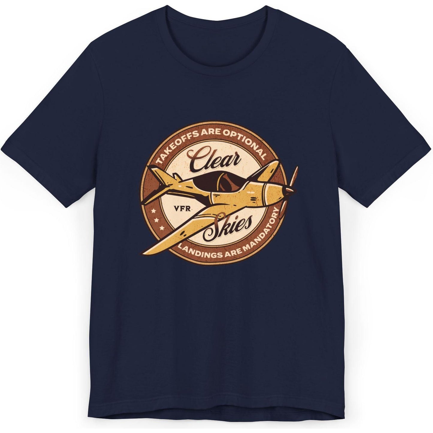 Takeoffs are optional, landings are mandatory - pilot's T-Shirt