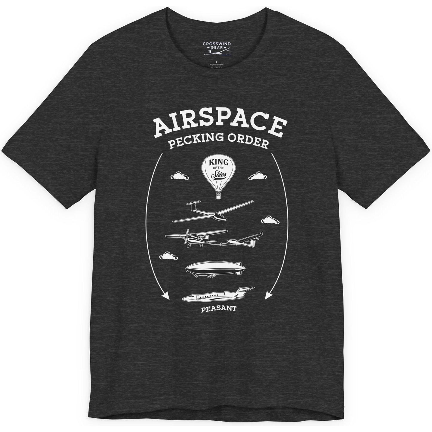 Airspace Pecking Order – Funny Pilot T-Shirt