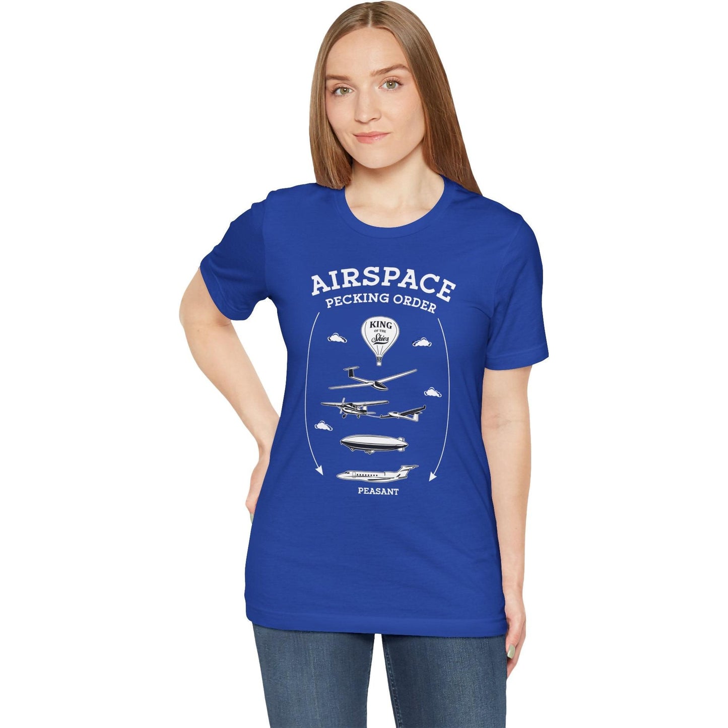 Airspace Pecking Order – Funny Pilot T-Shirt