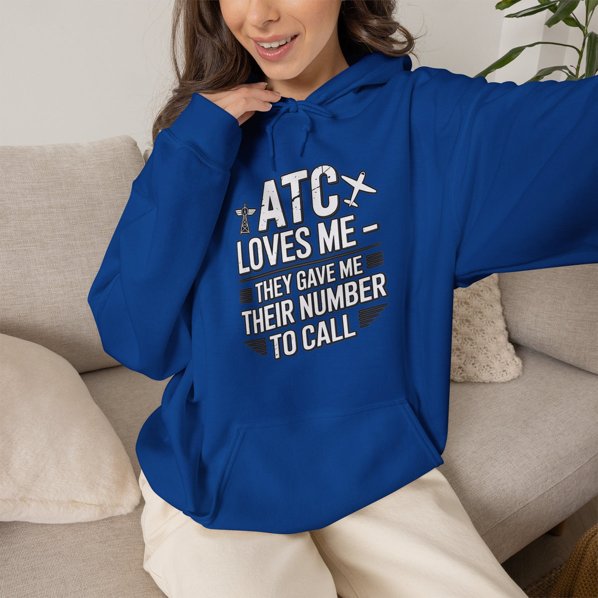 ATC Loves Me - They Gave Me Their Number to Call - pilot's hoodie