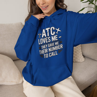 ATC Loves Me - They Gave Me Their Number to Call - pilot's hoodie