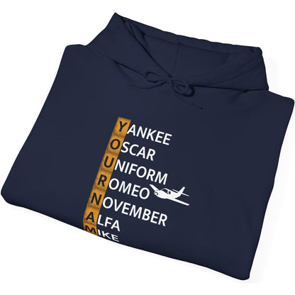 Your Name in NATO Phonetic Alphabet — Personalized Aviation Hoodie