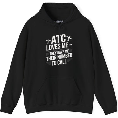 ATC Loves Me - They Gave Me Their Number to Call - pilot's hoodie