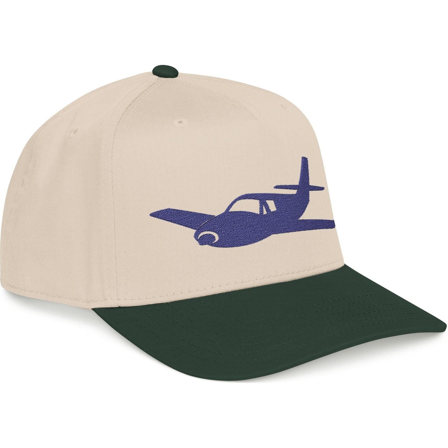 Single-Prop Airplane Silhouette - Embroidered Aviation Cap