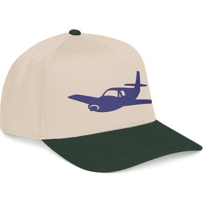 Single-Prop Airplane Silhouette - Embroidered Aviation Cap