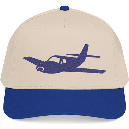 Single-Prop Airplane Silhouette - Embroidered Aviation Cap