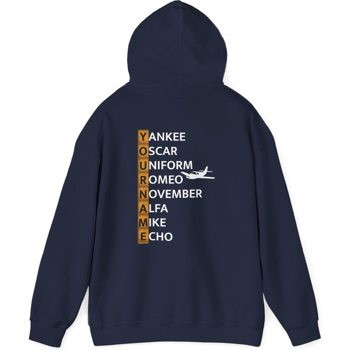 Your Name in NATO Phonetic Alphabet — Personalized Aviation Hoodie
