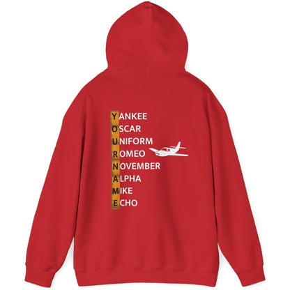 Your Name in NATO Phonetic Alphabet Personalized Aviation Hoodie