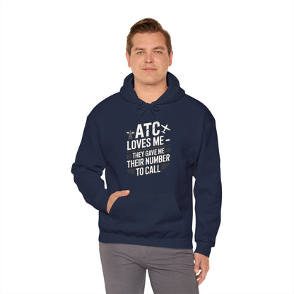 ATC Loves Me - They Gave Me Their Number to Call - pilot's hoodie