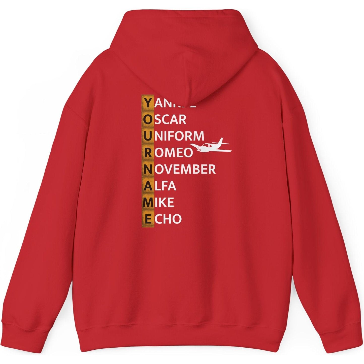 Your Name in NATO Phonetic Alphabet — Personalized Aviation Hoodie