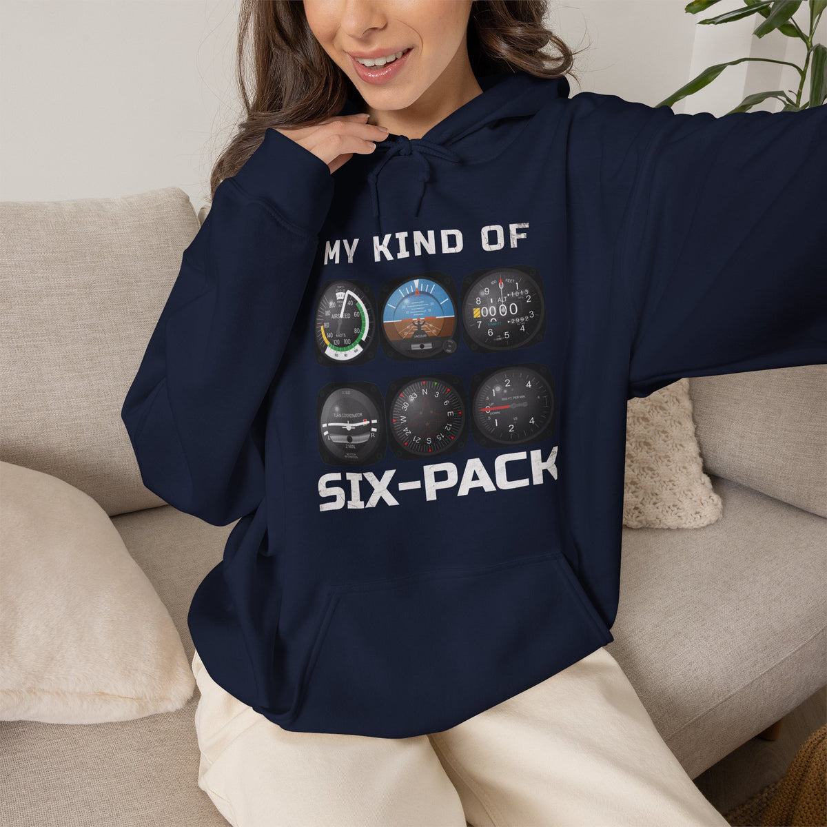 My Kind Of Six-Pack - aviation hoodie