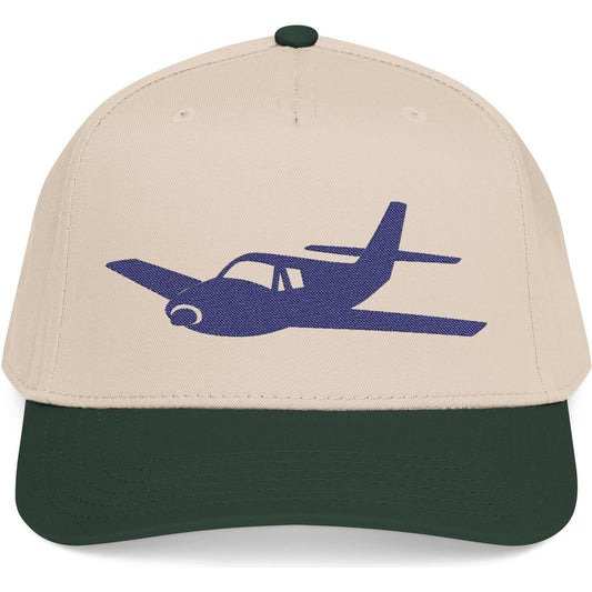 Single-Prop Airplane Silhouette - Embroidered Aviation Cap