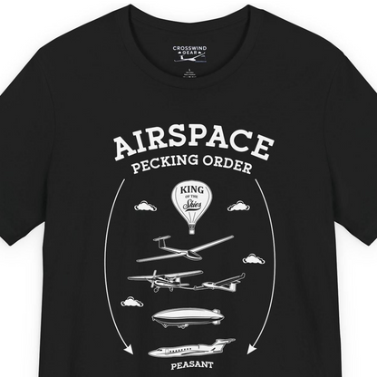 Airspace Pecking Order – Funny Pilot T-Shirt