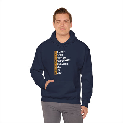 Your Name in NATO Phonetic Alphabet — Personalized Aviation Hoodie