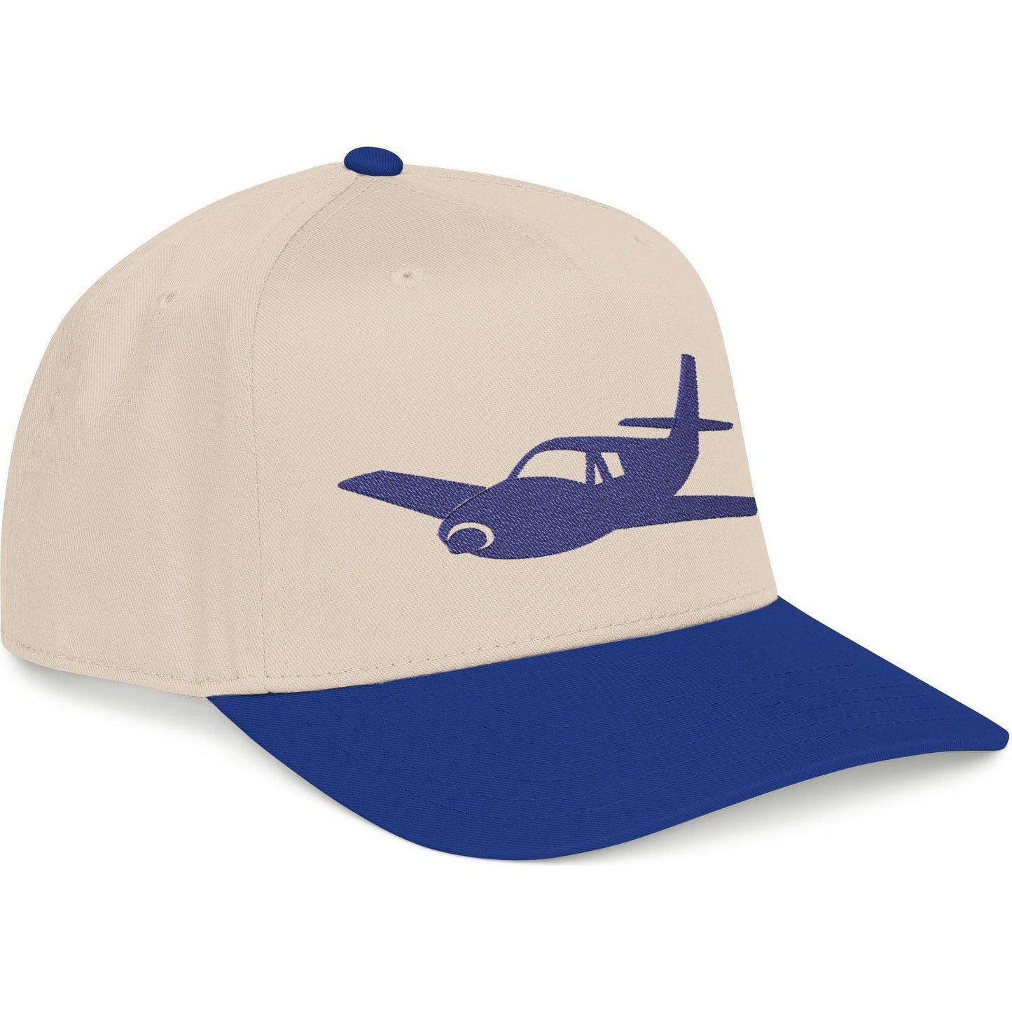 Single-Prop Airplane Silhouette - Embroidered Aviation Cap