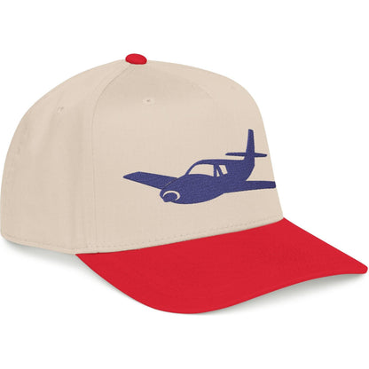 Single-Prop Airplane Silhouette - Embroidered Aviation Cap