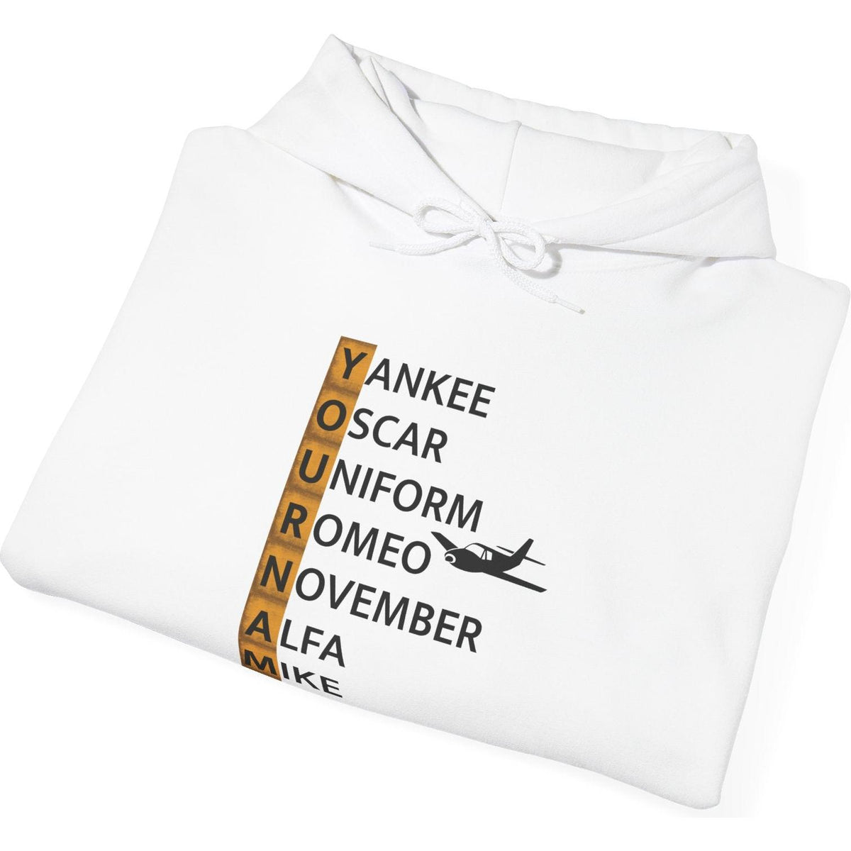 Your Name in NATO Phonetic Alphabet — Personalized Aviation Hoodie
