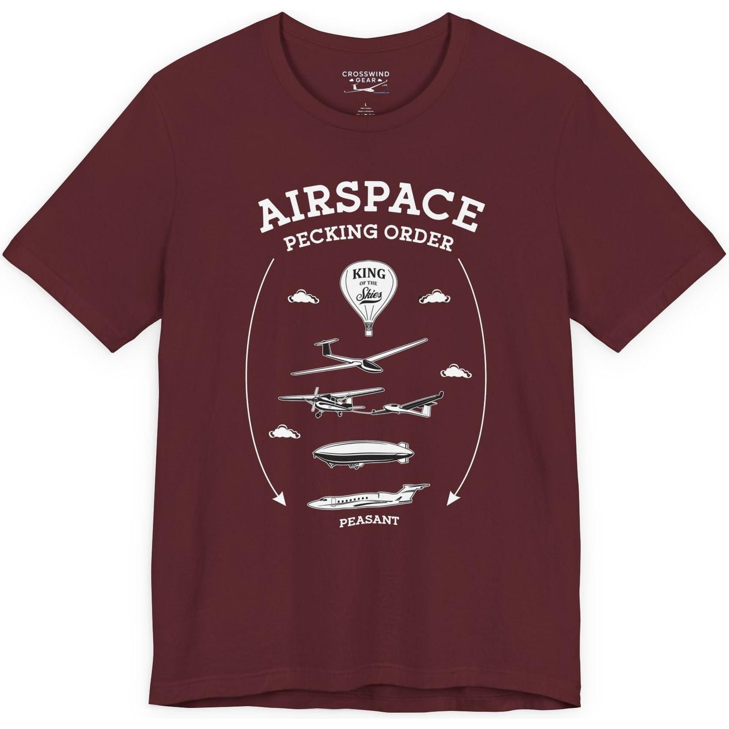 Airspace Pecking Order – Funny Pilot T-Shirt