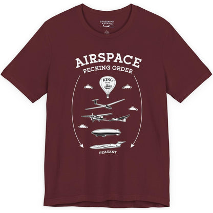 Airspace Pecking Order – Funny Pilot T-Shirt