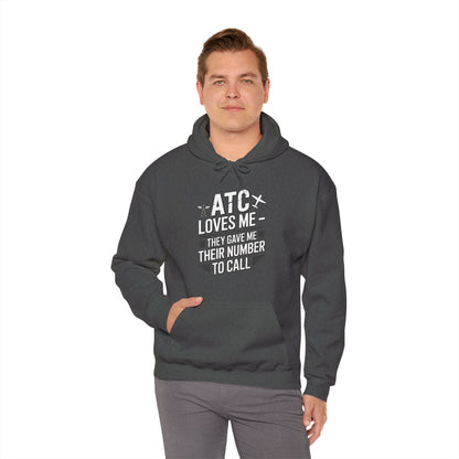ATC Loves Me - They Gave Me Their Number to Call - pilot's hoodie