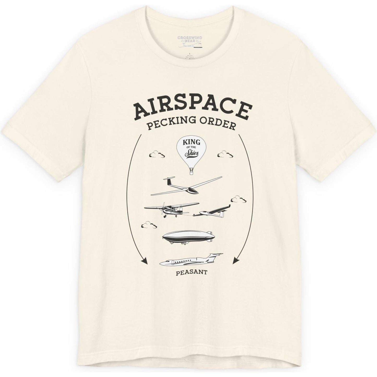 Airspace Pecking Order – Funny Pilot T-Shirt