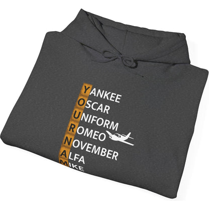 Your Name in NATO Phonetic Alphabet — Personalized Aviation Hoodie