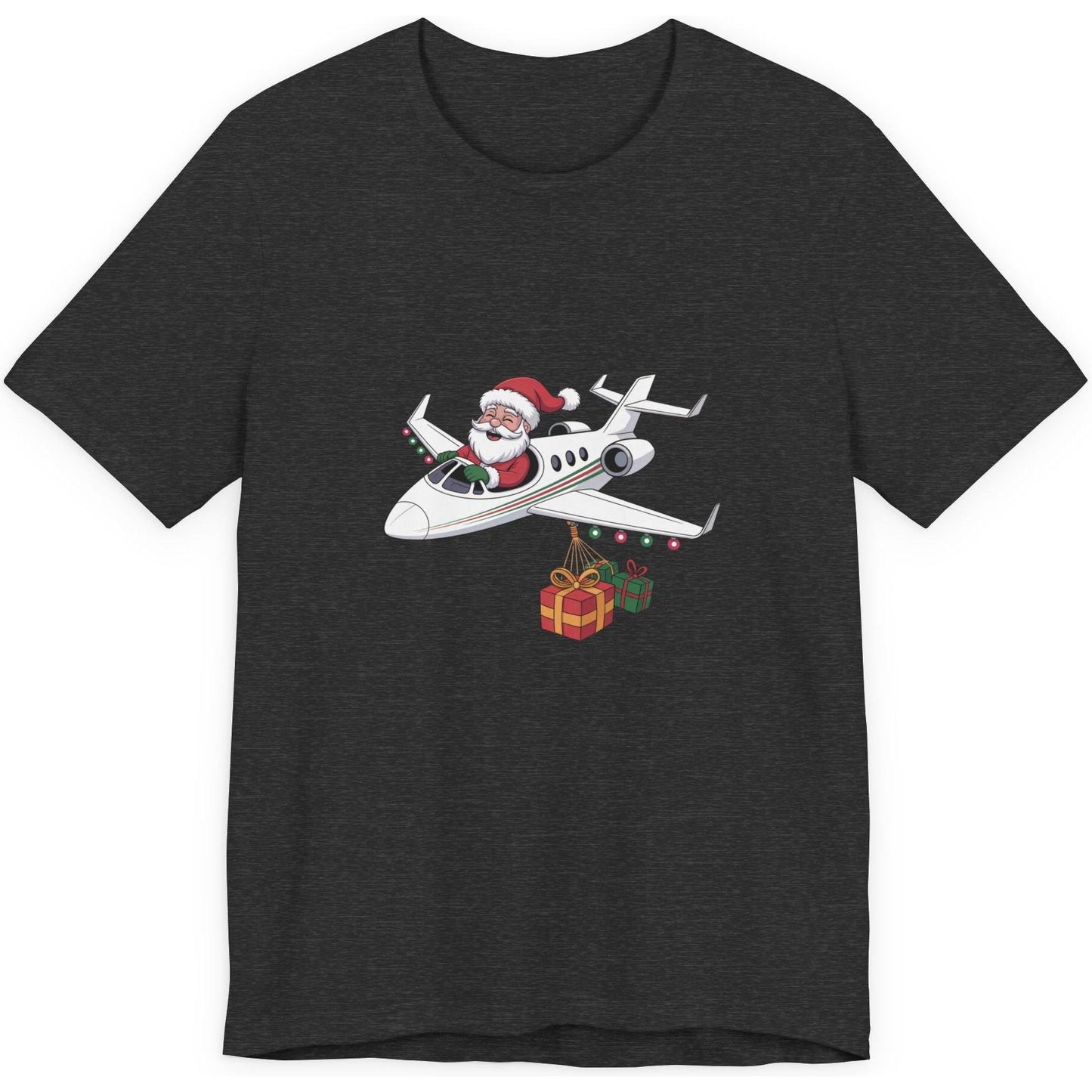 Santa Flying A Jet - aviation T-Shirt