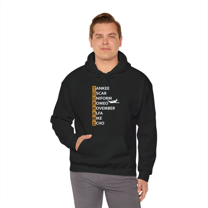 Your Name in NATO Phonetic Alphabet — Personalized Aviation Hoodie