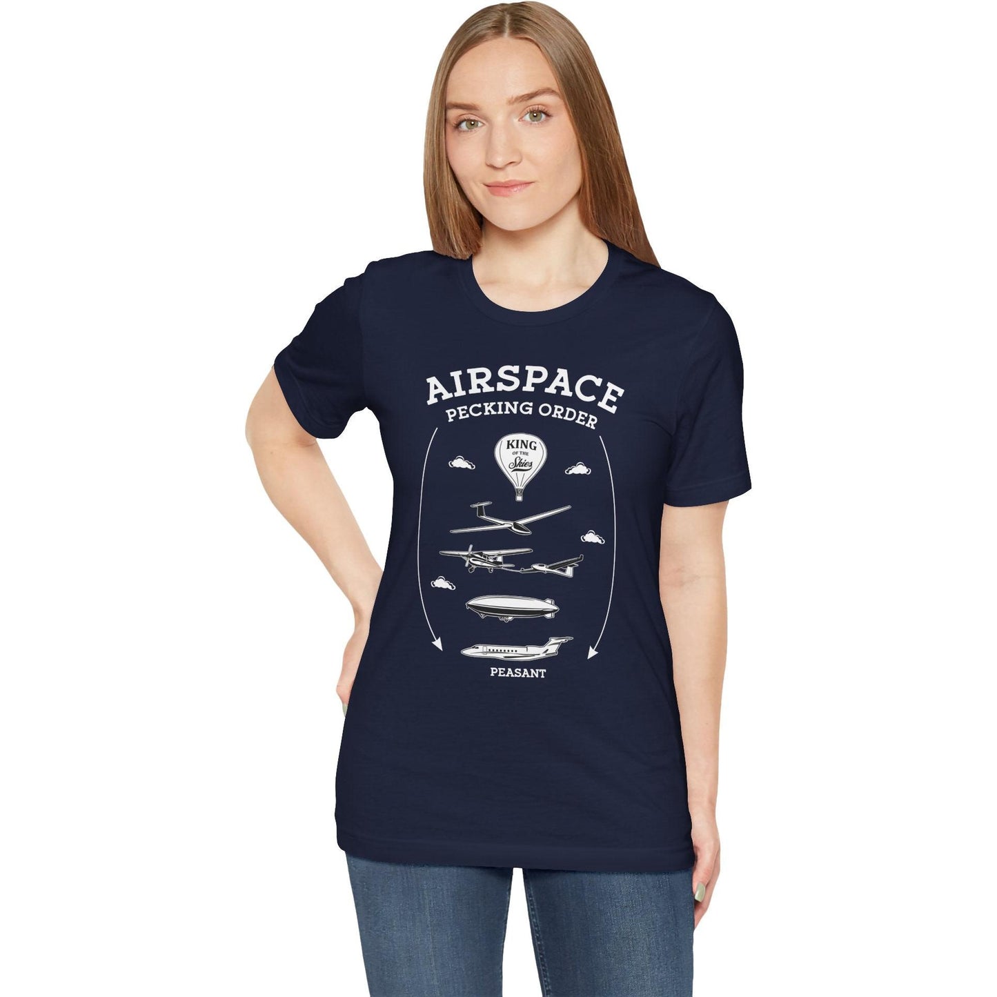 Airspace Pecking Order – Funny Pilot T-Shirt