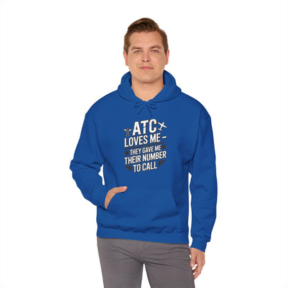 ATC Loves Me - They Gave Me Their Number to Call - pilot's hoodie
