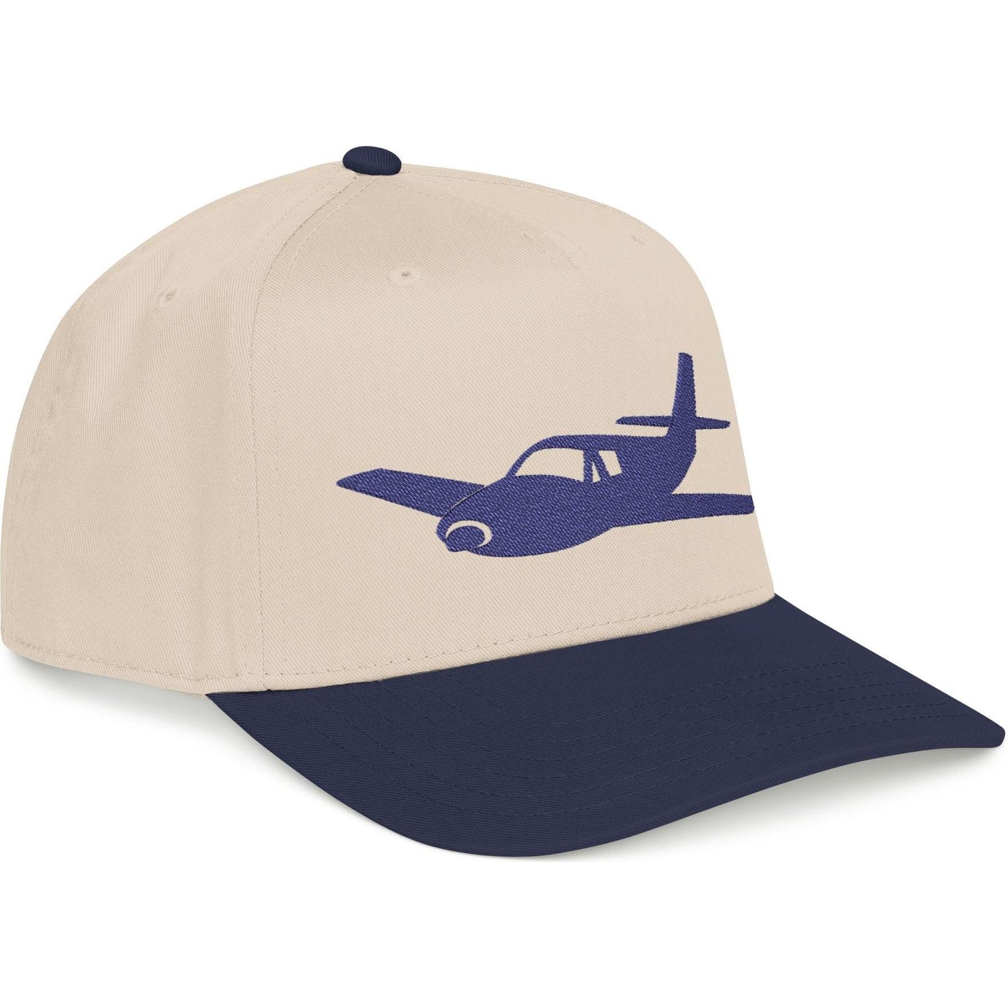 Single-Prop Airplane Silhouette - Embroidered Aviation Cap