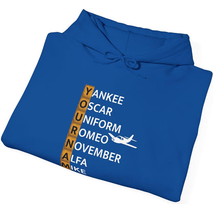 Your Name in NATO Phonetic Alphabet — Personalized Aviation Hoodie