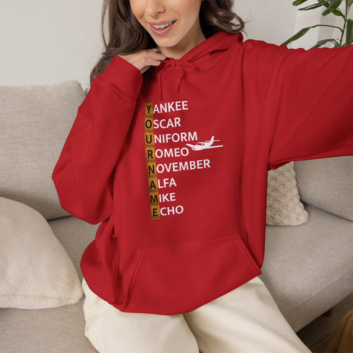 Your Name in NATO Phonetic Alphabet — Personalized Aviation Hoodie