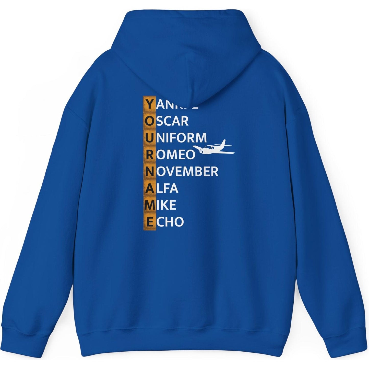 Your Name in NATO Phonetic Alphabet — Personalized Aviation Hoodie