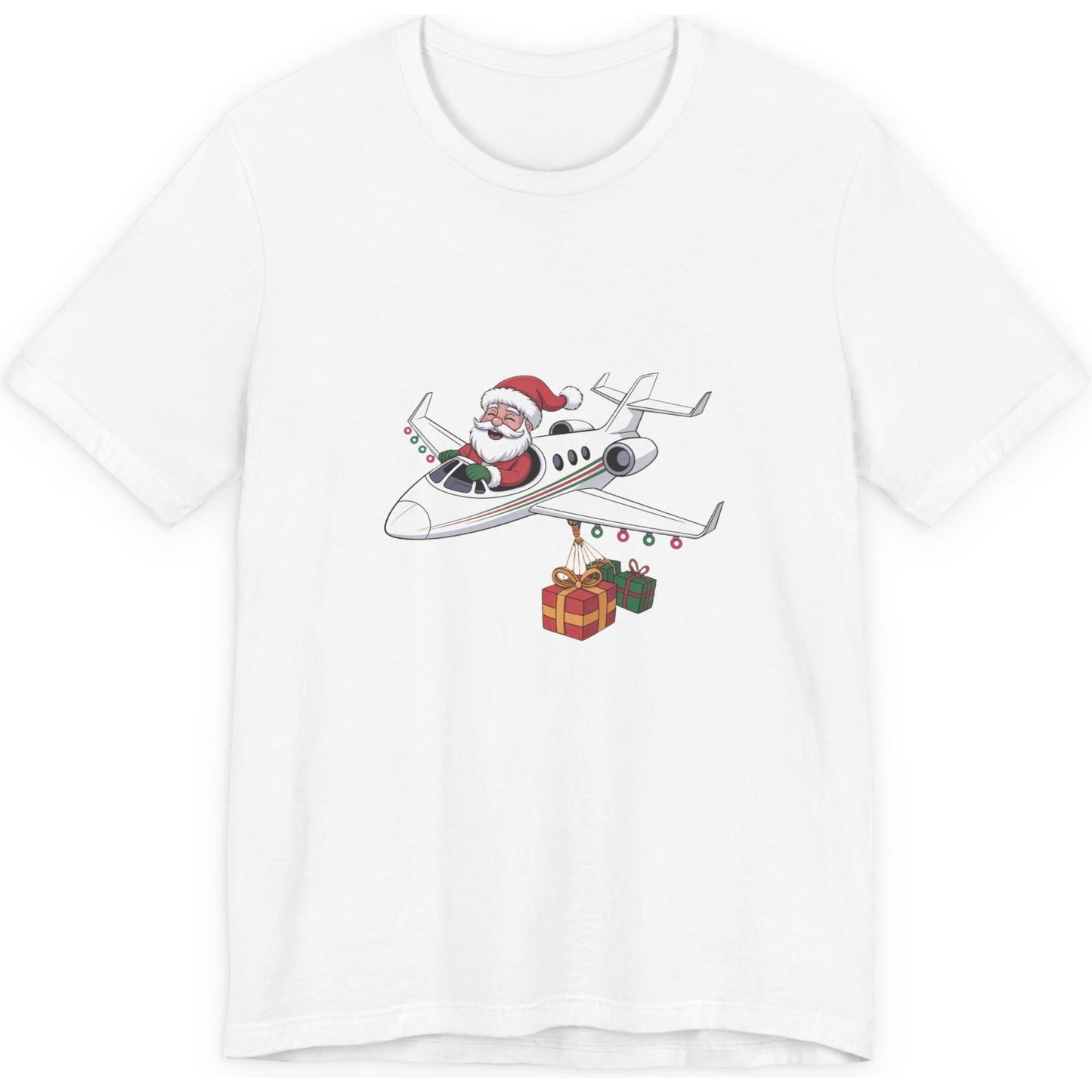 Santa Flying A Jet - aviation T-Shirt