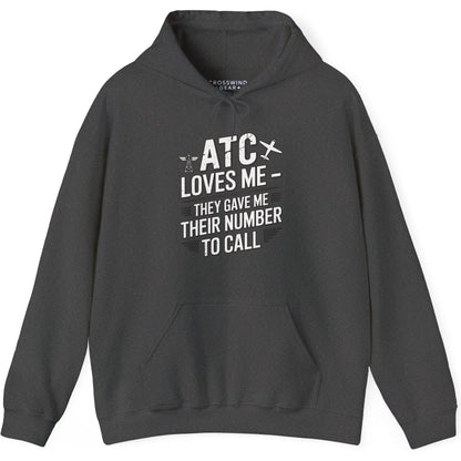 ATC Loves Me - They Gave Me Their Number to Call - pilot's hoodie