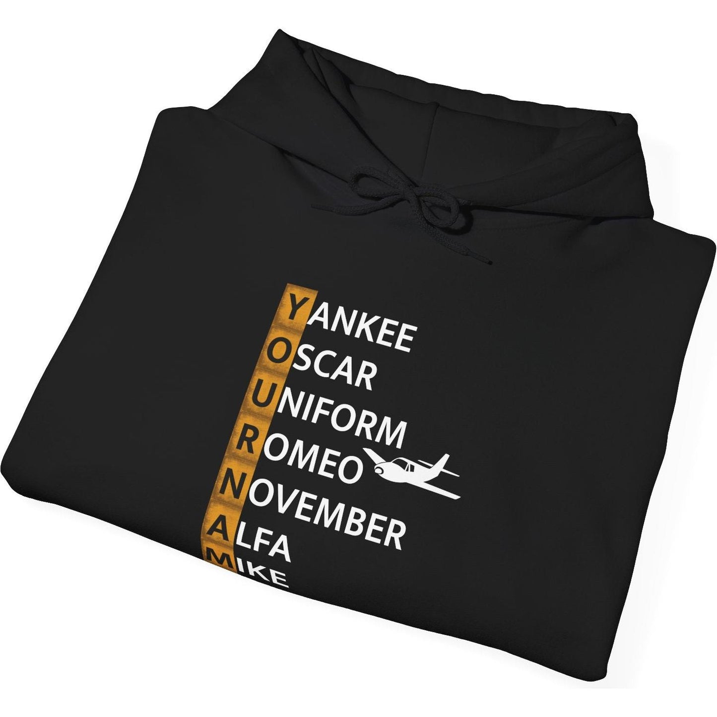 Your Name in NATO Phonetic Alphabet — Personalized Aviation Hoodie
