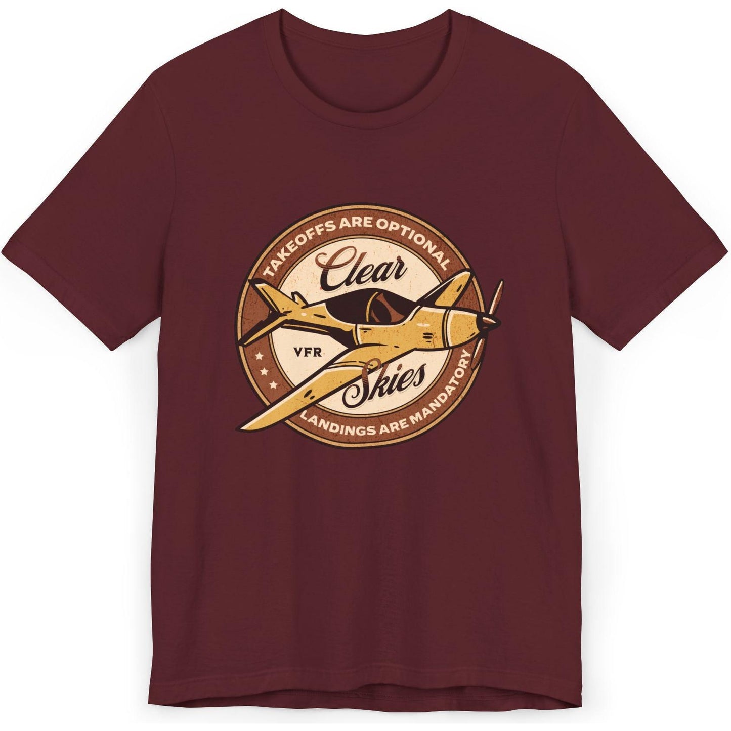 Takeoffs are optional, landings are mandatory - pilot's T-Shirt