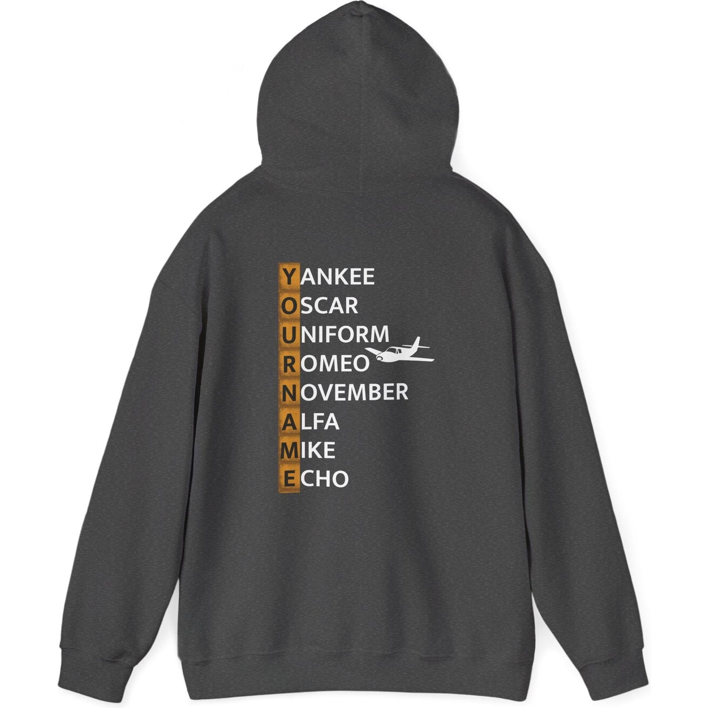 Your Name in NATO Phonetic Alphabet — Personalized Aviation Hoodie