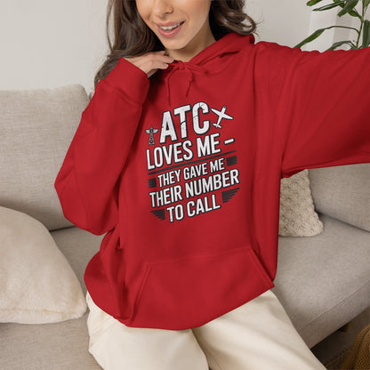 ATC Loves Me - They Gave Me Their Number to Call - pilot's hoodie