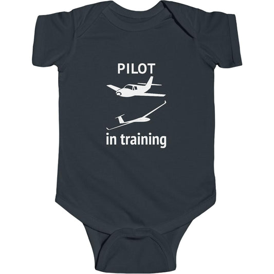 Pilot In Training - Infant Fine Jersey Bodysuit
