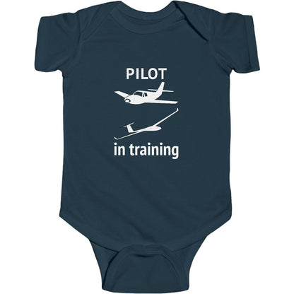 Pilot In Training - Infant Fine Jersey Bodysuit